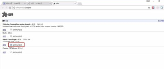 chrome浏览器打开flash插件的基础操作截图