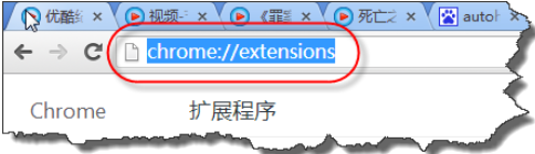 在chrome浏览器里安装扩展程序的简单操作截图