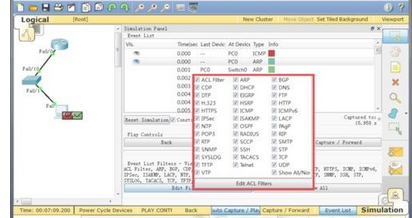 cisco packet tracer开启模拟模式的操作流程截图