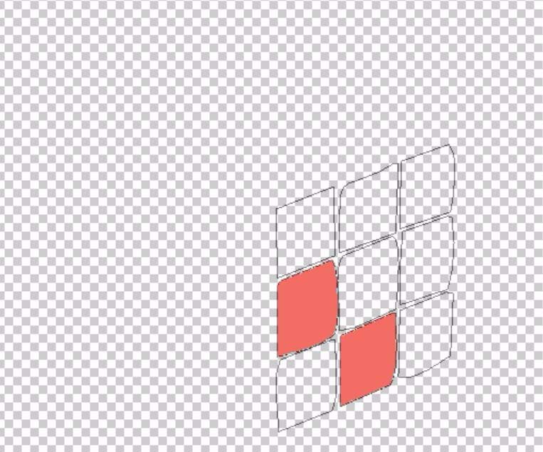 ps制作立体魔方模型的操作流程截图