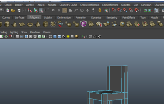 maya制作椅子的图文操作截图