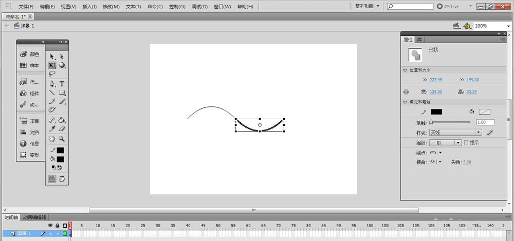 flash制作基本图形的操作流程截图