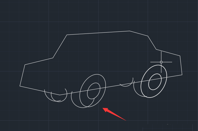 cad制作汽车图形的操作流程截图