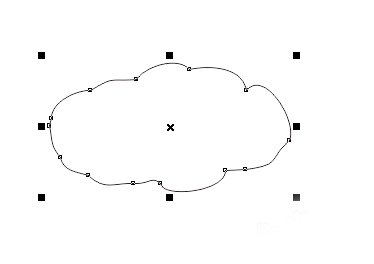 cdr制作简笔画云朵的图文操作截图