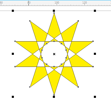 cdr通过复杂星形工具做出图形的操作流程截图