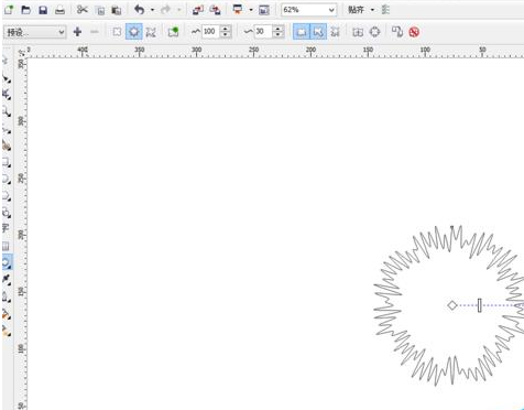 CDR制作一朵抽象花的操作流程截图