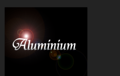 photoshop制作铝文字的图文操作截图