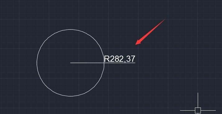 cad标注圆半径的操作流程截图