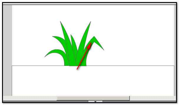 flash绘制绿色小草的操作流程截图