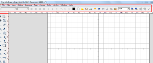 ChemDraw工具栏不见了的处理操作截图