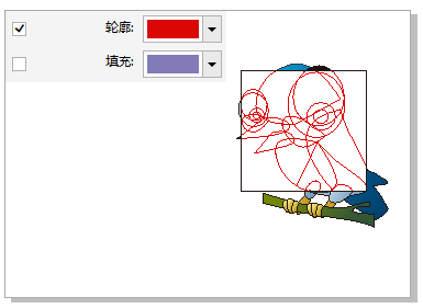 CDR制作线框透镜效果的操作流程截图