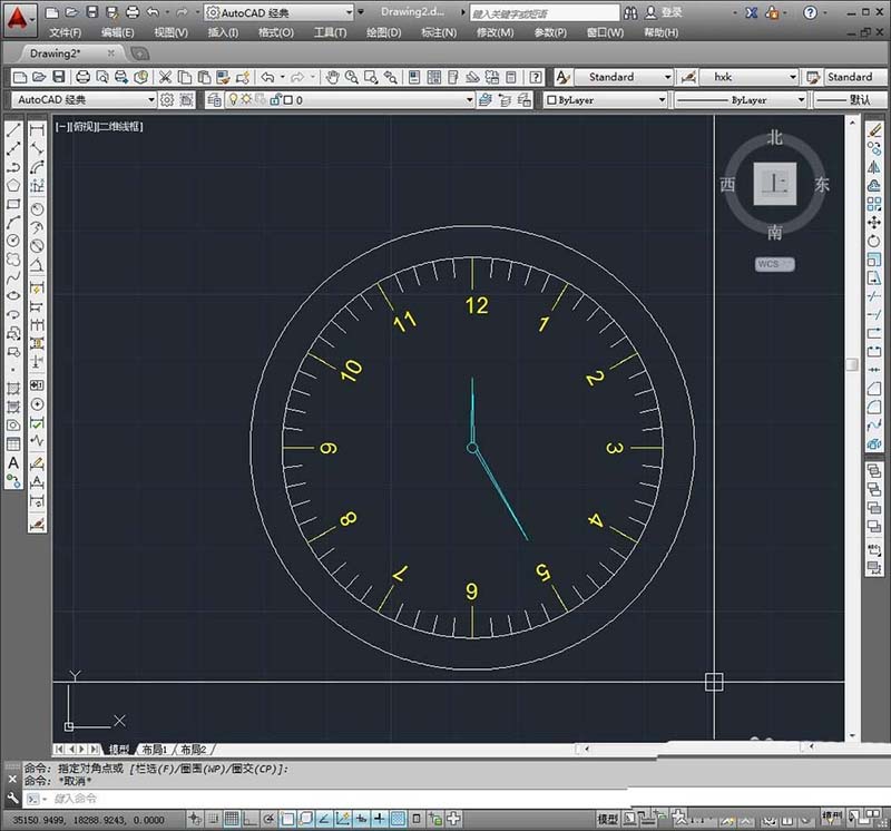 cad制作手表表盘的操作过程讲述截图