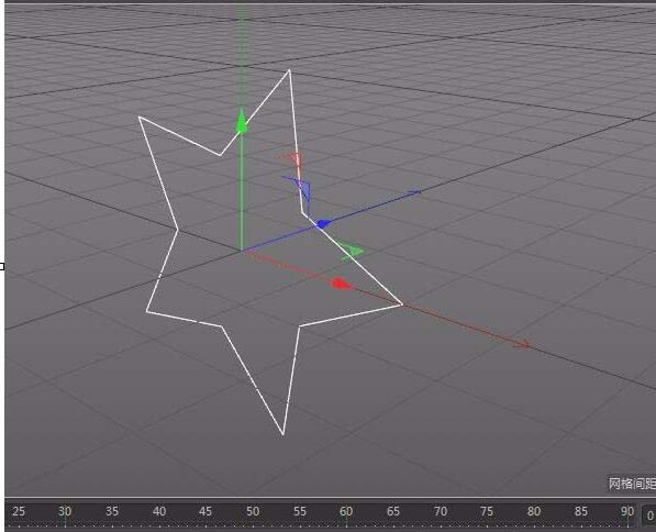 c4d做出五角星的操作过程截图