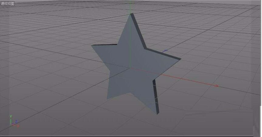 c4d做出五角星的操作过程截图