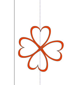 cdr制作红色花朵图案的操作流程讲解截图