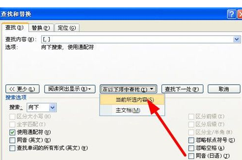 word2007批量替换标点符号的详细操作截图