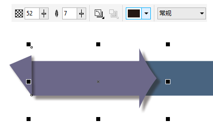 cdr制作彩色箭头流程图的详细操作截图