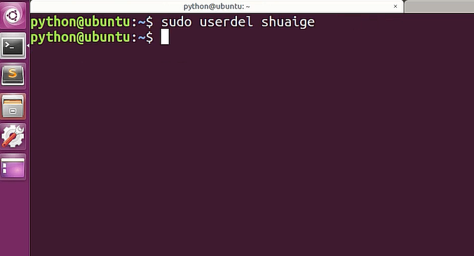 Ubuntu删掉账户的操作流程截图