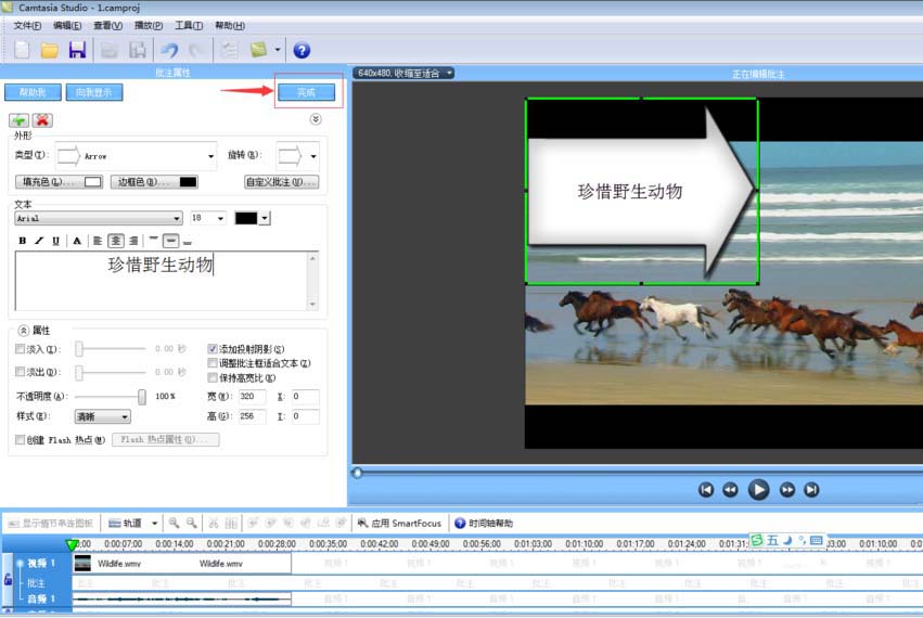 camtasia studio给视频加文字批注的图文操作截图