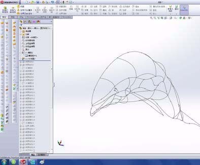 solidworks做出海豚的操作流程截图