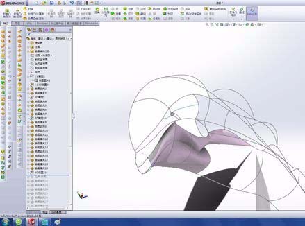 solidworks做出海豚的操作流程截图