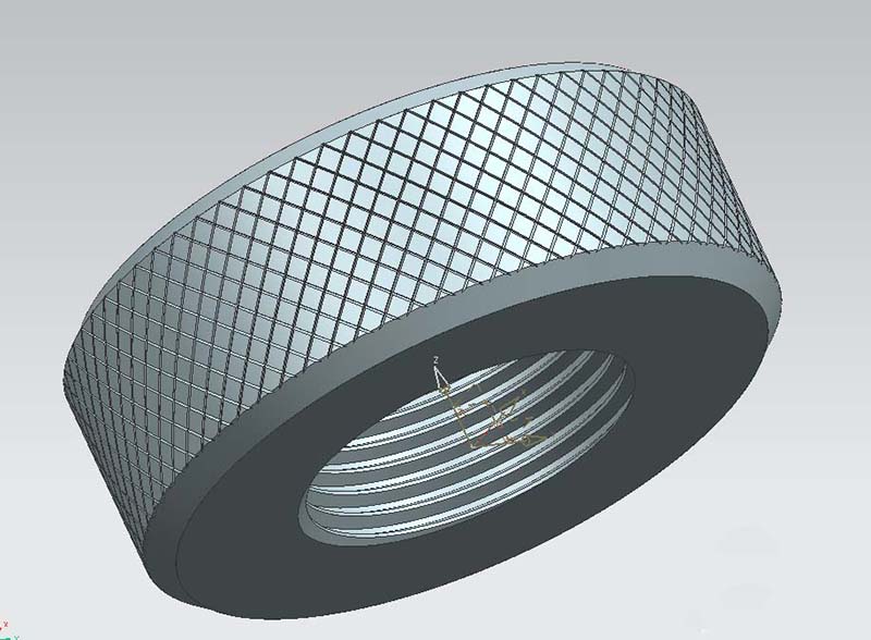 UG制作滚花零件模型的图文操作截图