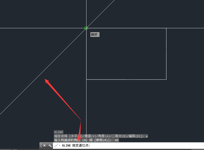 CAD2015制作角线的具体操作截图