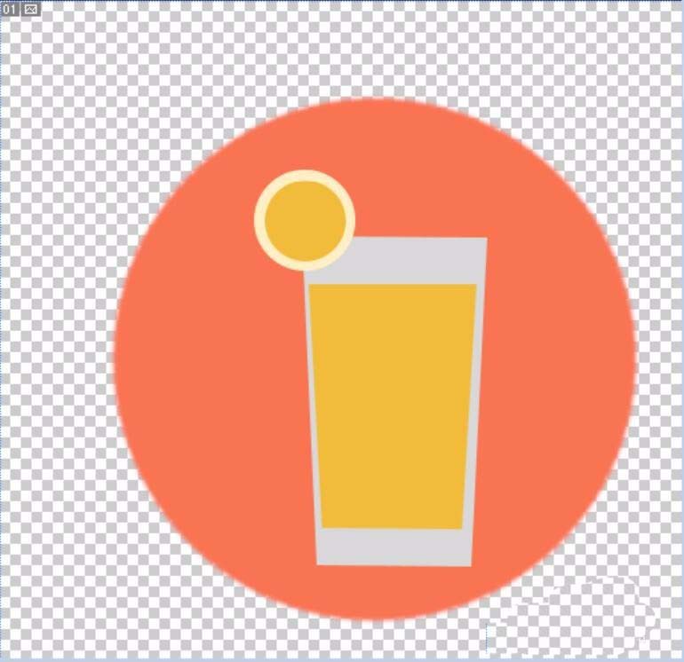 ps做出果汁饮料杯的图文操作截图