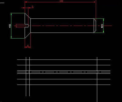 AutoCAD 2007制作螺丝钉的简单操作截图