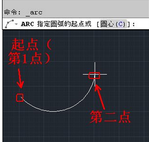 AutoCAD使用三点制作圆弧的详细操作截图