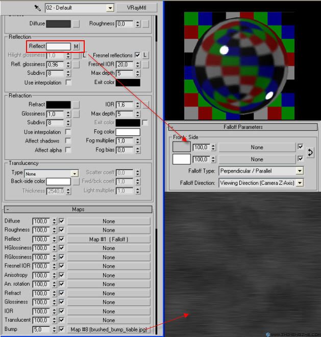 3dMAX设置真实金属材质参数的简单操作截图