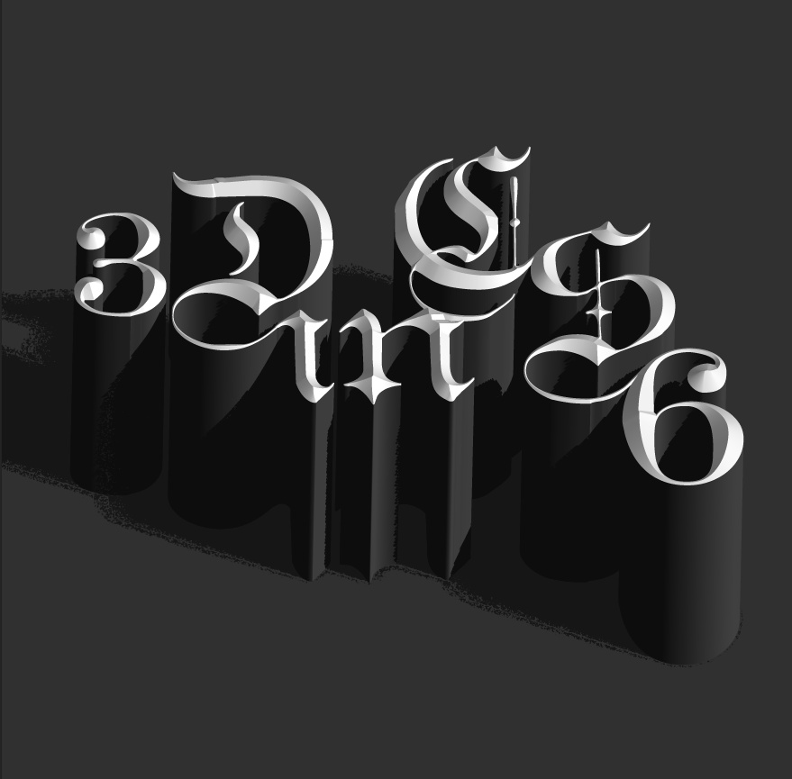 Adobe Photoshop CS6制作立体3D字母的图文操作截图