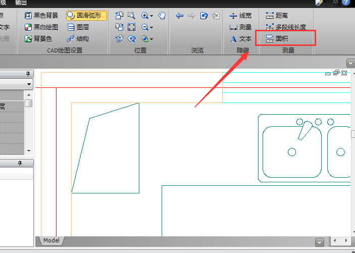 迅捷CAD编辑器测量面积的图文操作截图