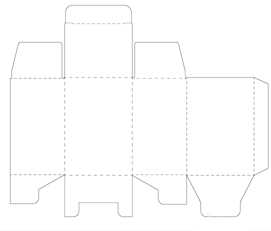 ai制作包装盒刀模的操作过程截图