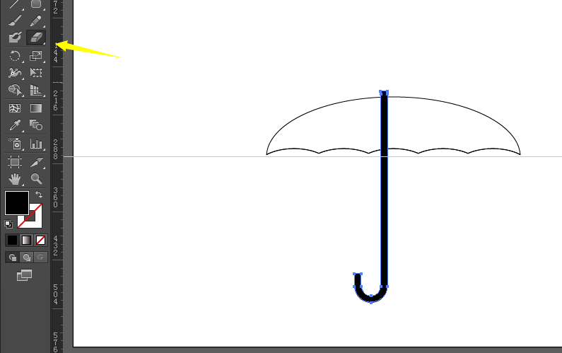 ai手绘一个可爱小雨伞的详细操作步骤截图