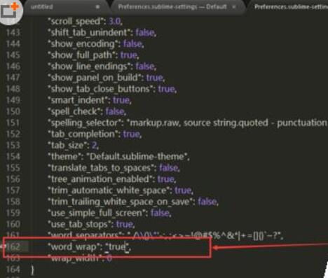Sublime Text设置文本自动换行的操作流程截图