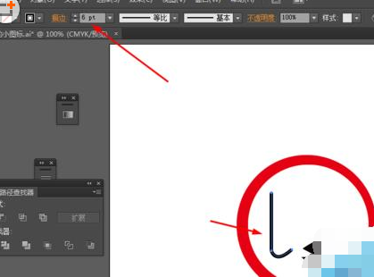 Ai制作一个禁止钓鱼指示牌图标的相关操作过程截图