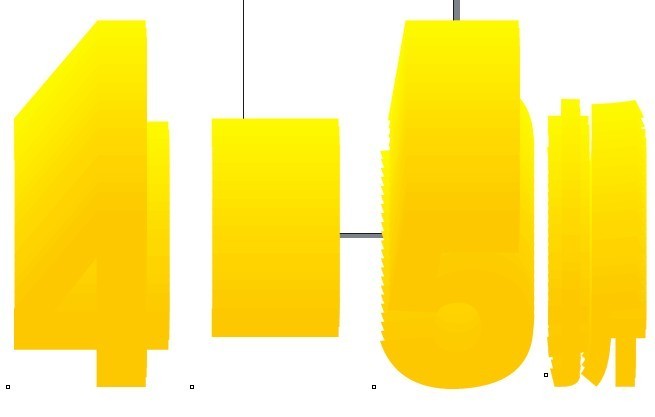 CDR设计立体数字效果的具体操作教程截图