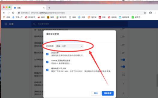 谷歌浏览器Mac版清除Cooki的操作方法截图