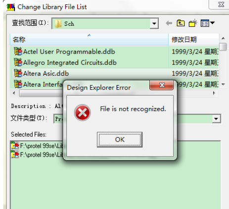 protel99se无法添加库的解决方法截图