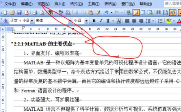 word2003中网格显示功能设置步骤截图