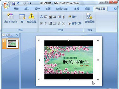 ppt2010插入Flash动画的简单使用方法截图