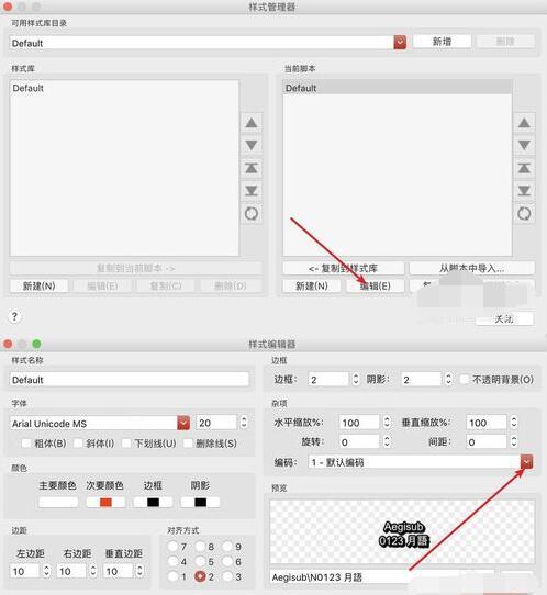 Aegisub中字幕乱码问题的处理办法截图