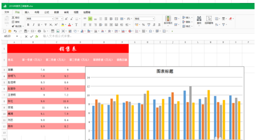 极速Office一键生成图表使用方法截图