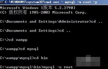 xampp的mysql密码设置方法截图