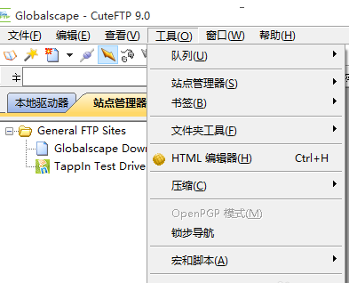 cuteFTP设置文件编辑器的操作教程截图