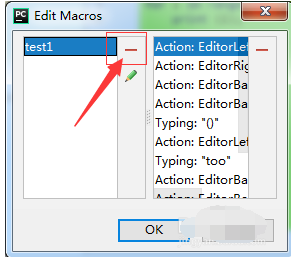 pycharm删除宏操作教程截图
