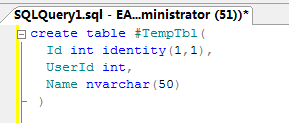 sql server使用临时表的具体操作教程截图