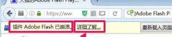 火狐浏览器提示插件Adobe Flash已崩溃的处理教程截图
