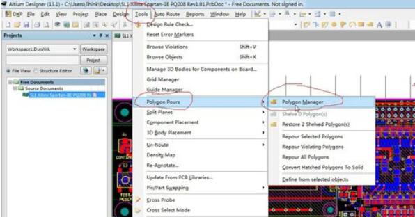 Altium Designer 13中铺铜设计的详细步骤截图